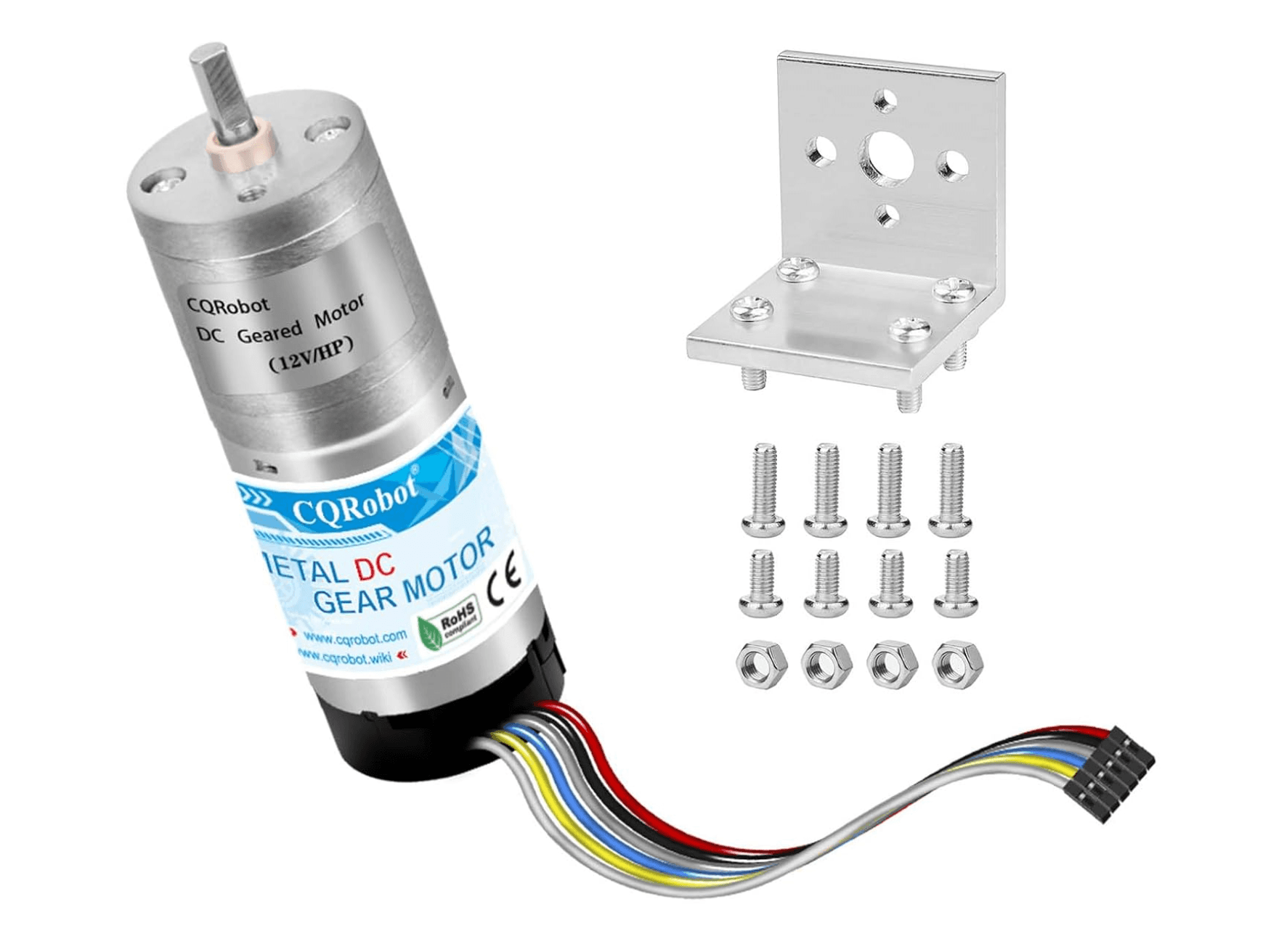 25D metal DC gearmotor with quadrature encoder